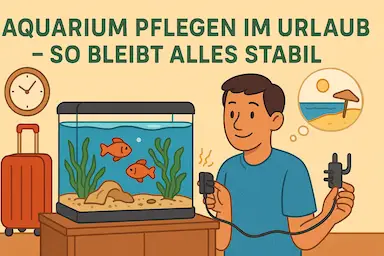 Aquarium Fische im Urlaub füttern