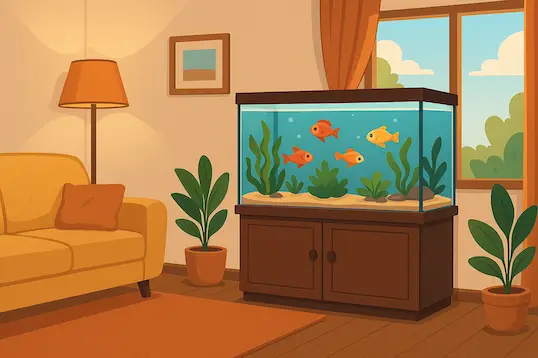Der perfekte Standort für dein Aquarium zu Hause