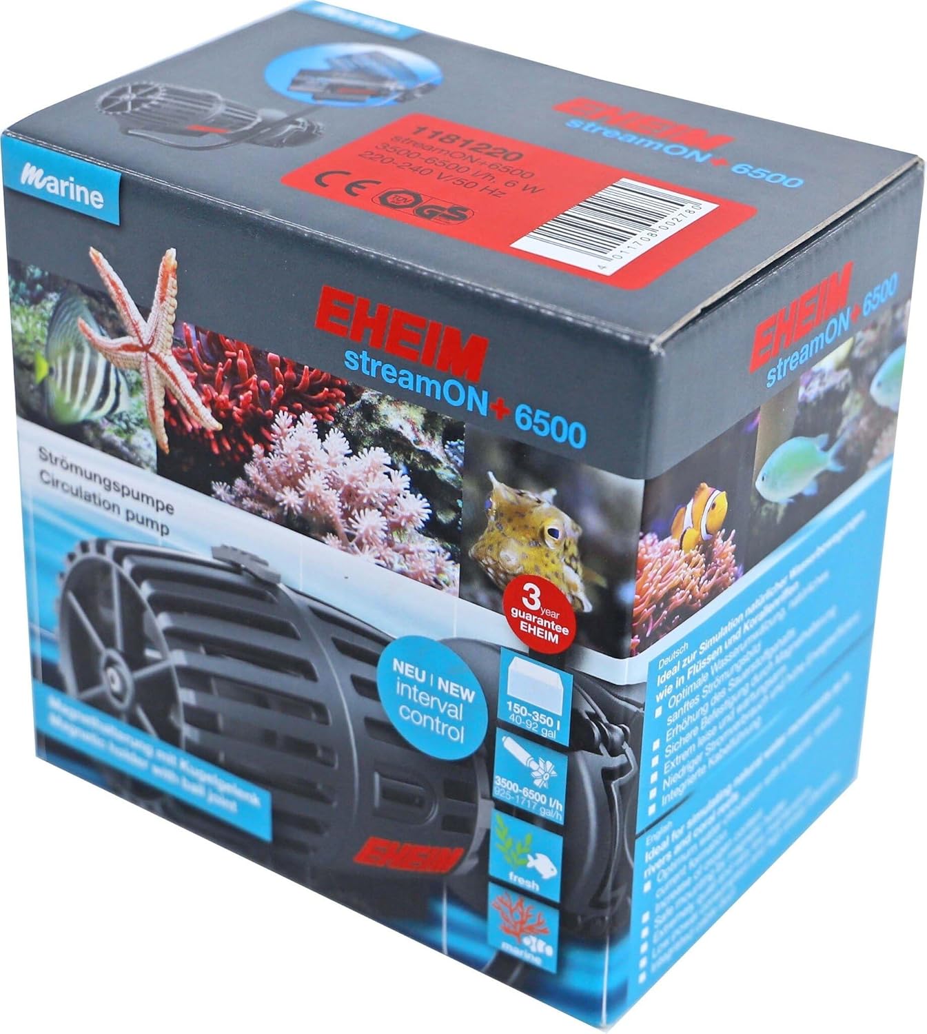 Eheim Streamon + 6500 Pumpe für große Aquarien