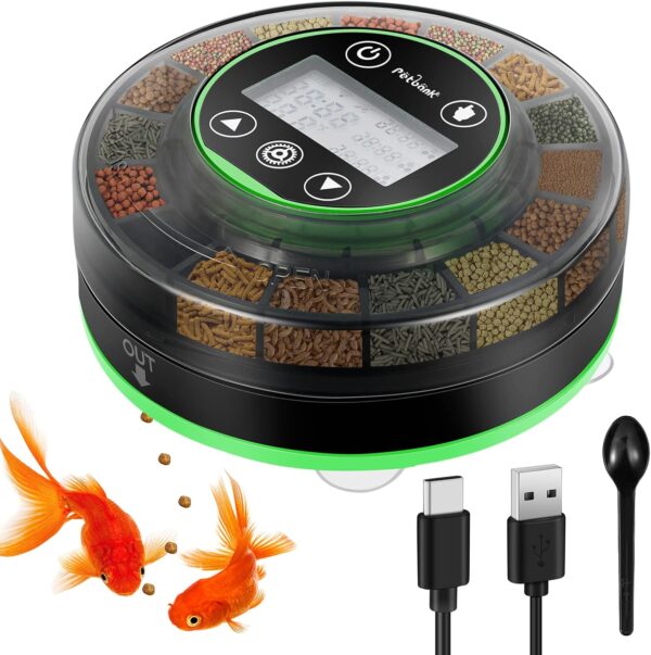 Fischfutterautomat für Aquarium